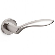 Juego Manivelas con Roseta Onda Inox Satinado
