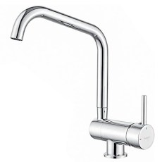 IBERGRIF Grifo Cocina Caño Alto M22106 Abatible Cromo Brillo