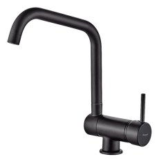 IBERGRIF Grifo Cocina Caño Alto M22106B Abatible Negro Mate