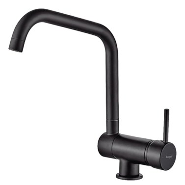 IBERGRIF Grifo Cocina Caño Alto M22106B Abatible Negro Mate