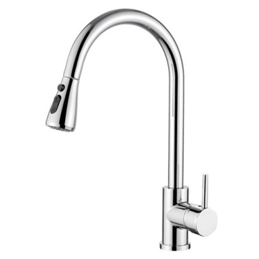 IBERGRIF Grifo Cocina Extraíble Caño Alto M22136 Cromo Brillo