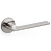Juego Manivelas con Roseta Open Inox Satinado