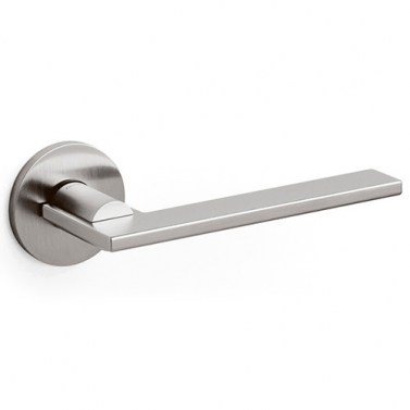 Juego Manivelas con Roseta Open Inox Satinado