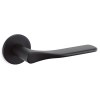 Juego Manivelas con Roseta Paddle Negro Mate