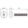 Tornillo Unión Tubo 6x30 mm Latonado