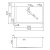 IBERGRIF Fregadero M85545B 50x45 cm Grafito