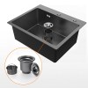 IBERGRIF Fregadero M85545B 50x45 cm Grafito