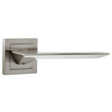 Manivelas con roseta - Juego Manivelas con Roseta Cuadrada MA06173 Aluminio Níquel Satinado