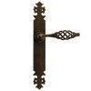 Manivelas con placa - Juego Manivelas con Placa Farolillo Cruz Bronce Envejecido