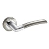 Manivelas con roseta - Juego Manivelas con Roseta Valencia Aluminio Níquel Satinado y Cromo Brillo