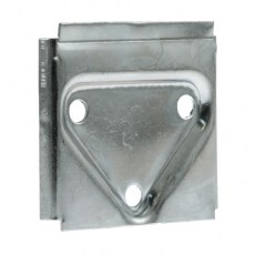Herraje para mueble - Chapa para Colgador MC/3 Zincado