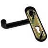 Vías de escape - Juego Manivelas Cortafuego Monobloc ME0L972 Negro