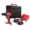 Taladros y atornilladores - Kit MILWAUKEE Taladro Percutor M18 BLPD2-502X + 6 Accesorios