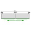 Murano Inline Coplanar SYSKOR 2 Puertas 1800 mm