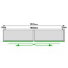 Murano Inline Coplanar SYSKOR 2 Puertas 2000 mm