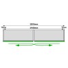 Murano Inline Coplanar SYSKOR 2 Puertas 2200 mm
