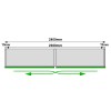 Murano Inline Coplanar SYSKOR 2 Puertas 2400 mm
