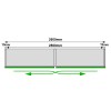 Murano Inline Coplanar SYSKOR 2 Puertas 2600 mm