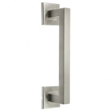 Manillones con roseta - Manillón con Roseta Cuadrada Quiron 250 mm Inox