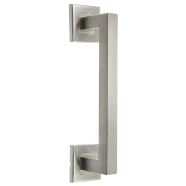 Manillones con roseta - Manillón con Roseta Cuadrada Quiron 250 mm Inox
