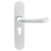Juego Manivelas con Placa SENA con Bocallave 47mm Blanco