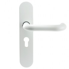 Juego Manivelas con Placa SENA con Bocallave 47mm Blanco