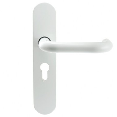 Juego Manivelas con Placa SENA con Bocallave 47mm Blanco