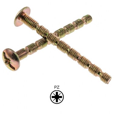 Tornillos y Tacos - Tornillo Multilargo Pozidrive M4x45 Bicromatado Unidad