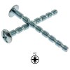 Tornillos y Tacos - Tornillo Multilargo Pozidrive M4x45 Zincado Unidad