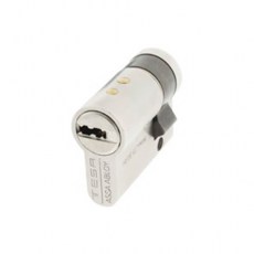 Cilindro Seguridad TX80 30x10 Leva Corta Níquel