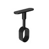 Soporte Central Oval 31x16 mm Negro Mate