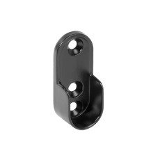 Soporte Lateral Oval Negro Mate