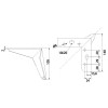 Pata Mueble Star 105 mm Negro Mate