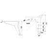 Pata Mueble Star 125 mm Negro Mate