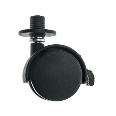 Ruedas - Rueda Nylon D40 H50 25 Kg con Perno y Freno
