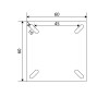 Ruedas - Rueda Polipropileno D92 H130 Pletina Haya