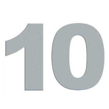 Números, Letras e Indicadores - Número Acero Inox