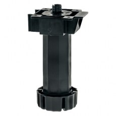 Patas y niveladores - Pata Cocina Regulable 140 a 190 mm Octogonal Negro