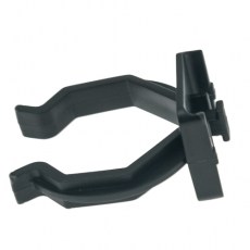 Patas y niveladores - Pinza Zócalo Aluminio/PVC Octogonal Negro