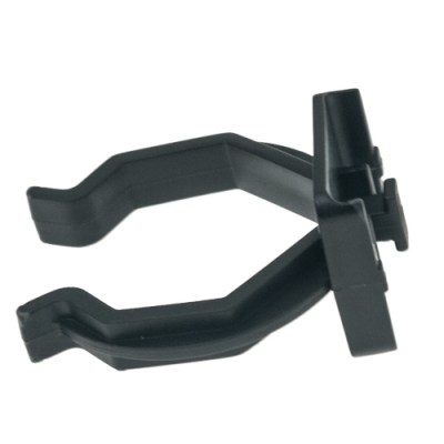 Patas y niveladores - Pinza Zócalo Aluminio/PVC Octogonal Negro