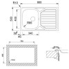 Fregaderos - RODI Fregadero Okio Line 80 Flat 1C 1E Inox Mate