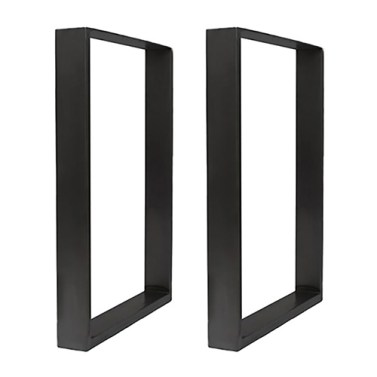 Patas y niveladores - Juego Patas para Mesa H710 Negro Mate
