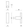 Pomo Mueble ARC PBA13M Inox Mate