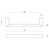 Tirador Mueble ARC PBA16 160 mm Inox Mate