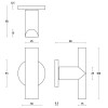 Pomo Puerta Entrada ARC PBA200VA Inox Mate