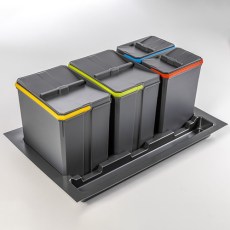 Bandeja Cubo Basura AxiSpace 800 con 4 Cubos
