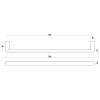 Tiradores mueble - Tirador Mueble INC PBI16 320mm PVD Negro Mate