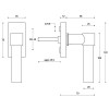 Fallebas y Cremonas para Ventanas - Maneta Ventana One PBL20-DK Negro Mate