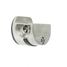 Herraje para cabinas sanitarias - Soporte Tubo Cabina Pared Frontal Inox
