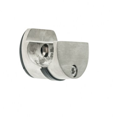 Herraje para cabinas sanitarias - Soporte Tubo Cabina Pared Frontal Inox